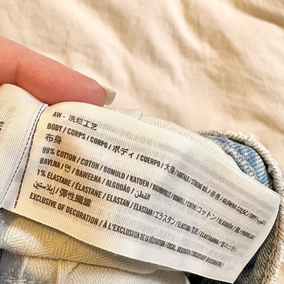 Abercrombie & Fitch The 90’s Straight Ultra High Rise Crossover Jean size 32/14 - Picture 6 of 6